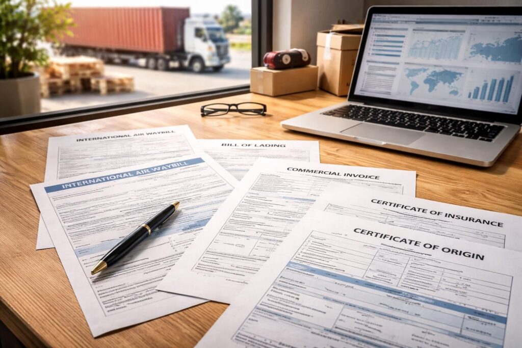 découvrez la liste complète des documents nécessaires pour une expédition en fret afin d'assurer un transport efficace et conforme aux réglementations.