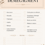 Check-list pratique pour un déménagement réussi