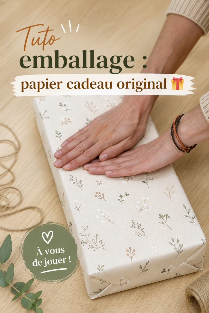 Emballages cadeaux colorés et originaux disposés sur une table