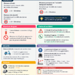 Fiches de révision du code de la route sur une table, avec des couleurs vives pour attirer l'attention.