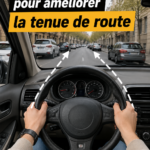 Femme souriante au volant, prête à appliquer des techniques de conduite simples