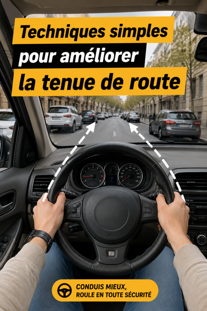 Femme souriante au volant, prête à appliquer des techniques de conduite simples