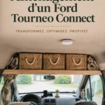 Aménagement intérieur cosy d'un Ford Tourneo Connect