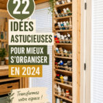 Aperçu de l'intérieur organisé avec des solutions DIY modernes