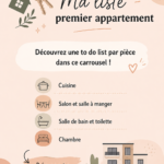 Checklist pour un premier appartement avec des éléments essentiels à considérer