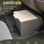 Console centrale élégante dans une voiture moderne
