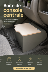 Console centrale élégante dans une voiture moderne