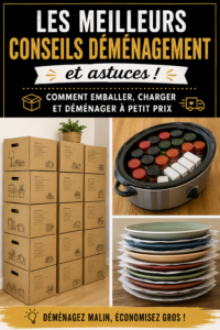 Une famille arrangeant des cartons pour un déménagement organisé.