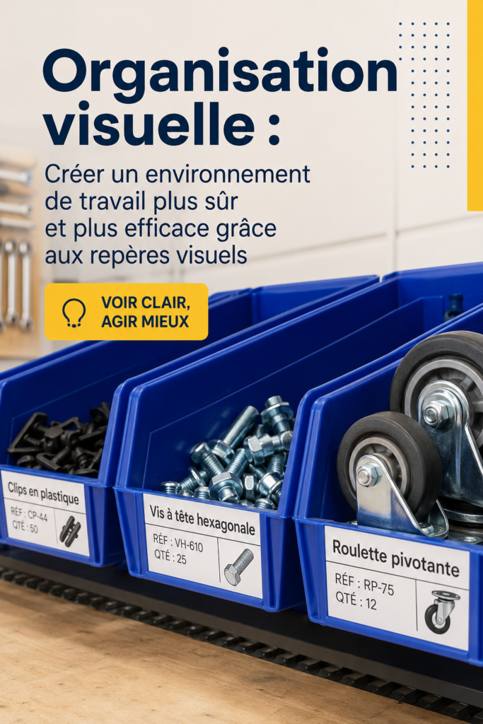 Espace de travail moderne et bien organisé avec des éléments visuels