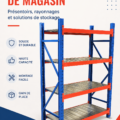 Espace de vente bien aménagé avec des étagères modernes