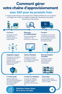 Femme utilisant un logiciel SAP pour gérer son approvisionnement efficacement