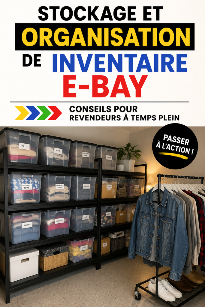 Système de stockage optimisé pour un inventaire eBay
