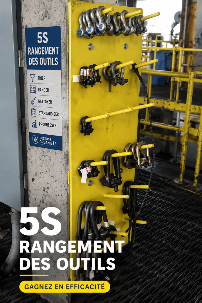 Espace de travail organisé grâce à la méthode 5S
