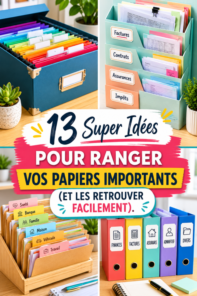 Photo d'un bureau organisé avec des documents bien rangés.
