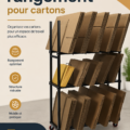 Rangement esthétique de box dans un intérieur bien agencé