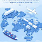 Illustration d'une chaîne d'approvisionnement numérique illustrant la technologie moderne.