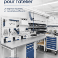 Un bureau bien organisé avec des solutions de rangement élégantes et pratiques.