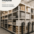 Solutions de rangement mobile dans un magasin moderne.