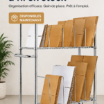 Prototype de support en fil moderne pour un bureau esthétique
