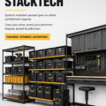Système de rangement StackTech de ToughBuilt avec outils et accessoires