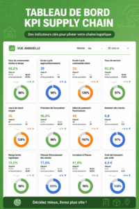 Tableau de bord KPI pour la gestion de la supply chain