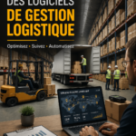 Image d'une femme analysant des solutions logistiques sur un ordinateur, en quête d'un logiciel de gestion efficace.