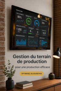 Femme dirigeant une réunion sur la gestion de production