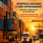 Visuel représentant les opérations logistiques modernes du Kallal Group.