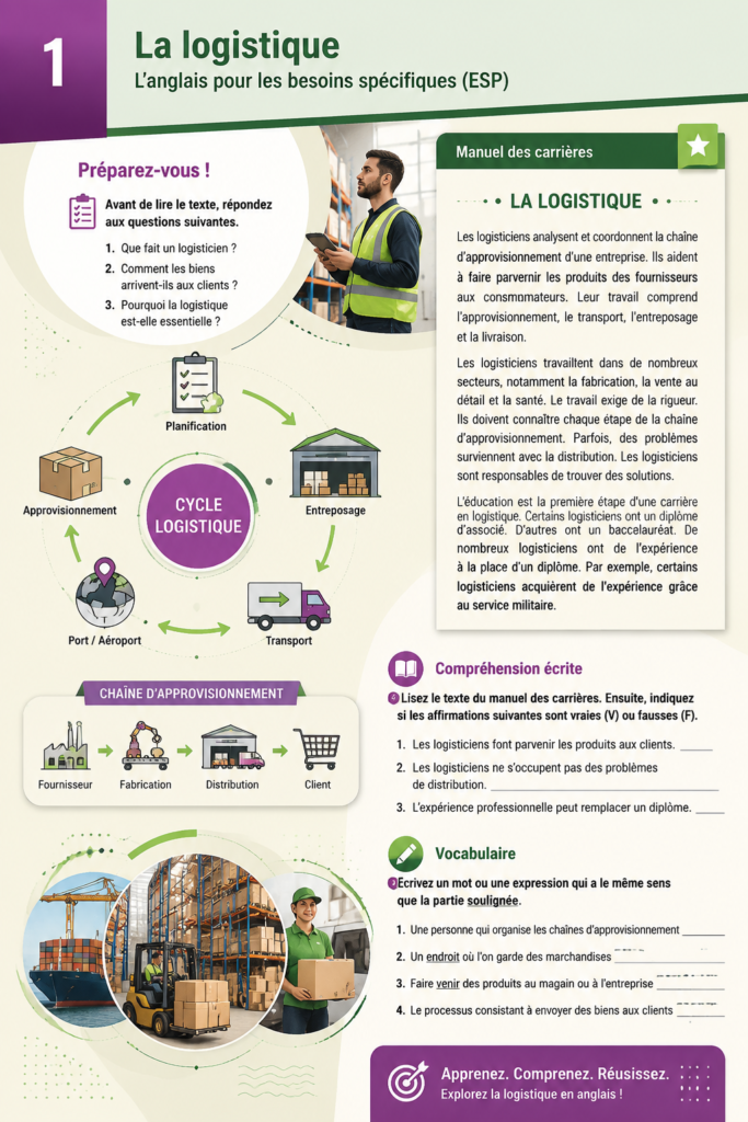Un professionnel de la logistique examine des documents, symbolisant l'importance de la gestion des flux.