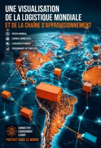 Représentation d'un réseau logistique mondial en graphique