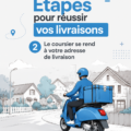 Femme organisant des livraisons de manière efficace.