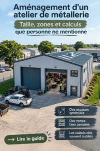Aménagement d'un atelier métal pratique avec zones définies et rangements efficaces