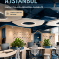 Vue panoramique du bureau Amadeus à Istanbul, mettant en avant un design moderne et ergonomique.