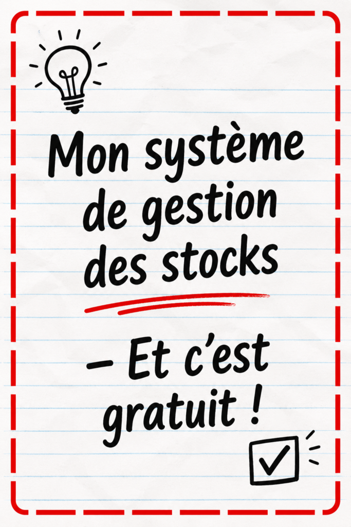 Capture d'écran d'un logiciel de gestion d'inventaire gratuit sur un ordinateur avec des graphiques de stock.