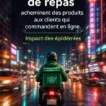 Un livreur de nourriture en action, illustrant l'importance des services de livraison dans notre quotidien.