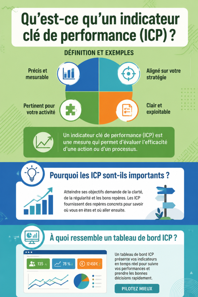 Infographie sur les indicateurs clés de performance en logistique