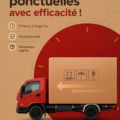 Image d'un camion de livraison APML sur la route