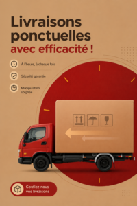 Image d'un camion de livraison APML sur la route