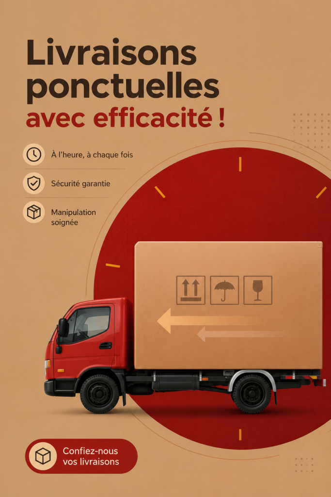 Image d'un camion de livraison APML sur la route