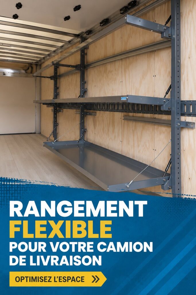Camionnette avec un système de rangement bien organisé et pratique