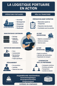 Image d'un conteneur maritime symbolisant le transport maritime pour les PME.