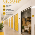 Une unité de stockage à Budapest, bien organisée et sécurisée, idéale pour le rangement.