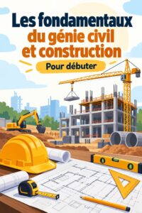 Illustration d'un chantier de construction représentant des femmes au travail dans le domaine du génie civil.