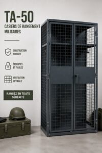 Casiers de rangement TA-50 colorés dans une pièce moderne.