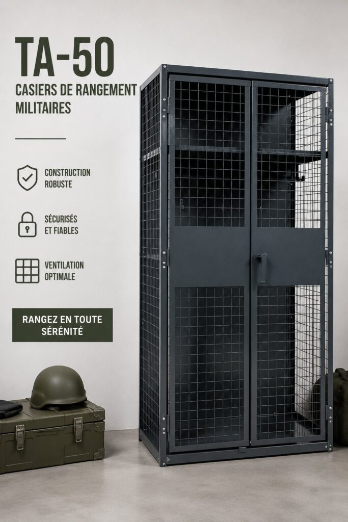 Casiers de rangement TA-50 colorés dans une pièce moderne.