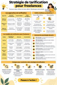 Stratégies de tarification pour freelances illustrées