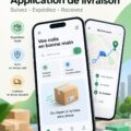 Kit d'interface moderne pour la logistique et la livraison, illustrant son utilisation en milieu professionnel.