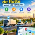 Femme discutant des options de gestion de flotte pour véhicules sur une tablette.