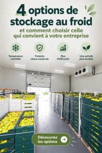 Image d'un espace de stockage froid professionnel pour la conservation des produits