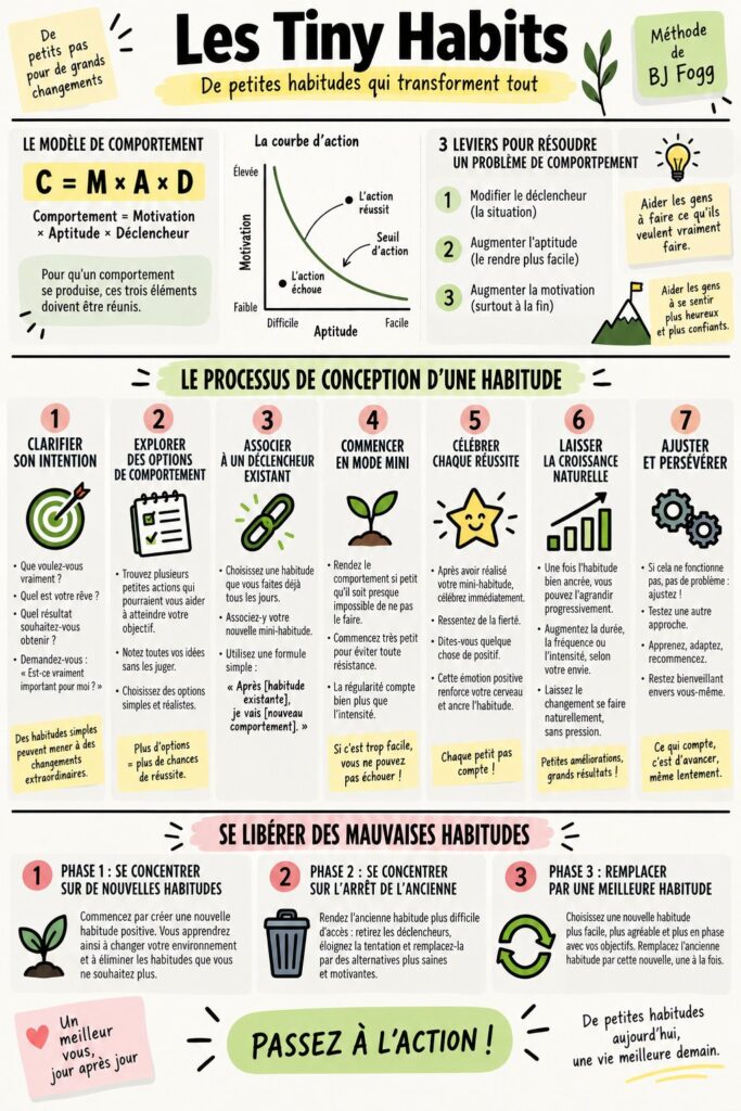 Couverture du livre Tiny Habits avec des éléments de rangement pratiques